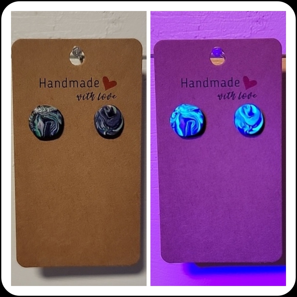 "Ugly Sweater" UV Reactive Handmade Earrings